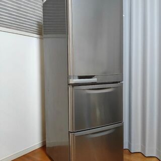 無料   三菱380L3ドア冷蔵庫2009カラー:ウォームステンレスの画像