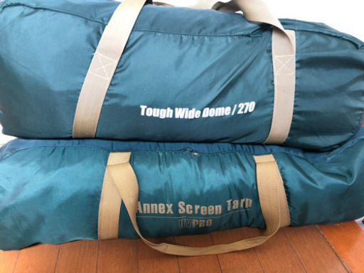 Colemanタフワイドドーム/270とアネックススクリーンタープ