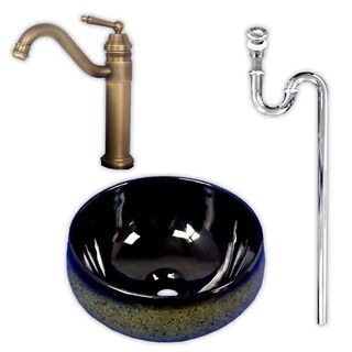 洗面器　洗面ボウル　水栓金具　排水付き　新品　お手洗い