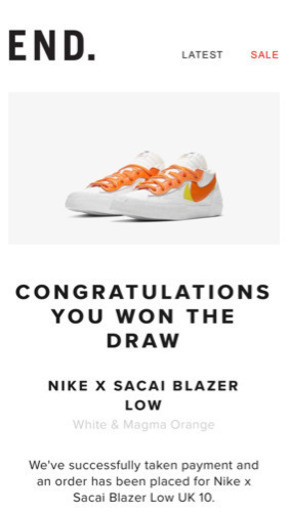 SACAI × NIKE BLAZER LOW 
