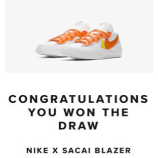 SACAI × NIKE BLAZER LOW "MAGMA ORANGE"