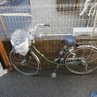 26インチ自転車　駐輪場定期シール付き