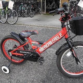 中古子供自転車１５５２　１８インチ　ギヤなし　 身長１０６㎝から　＊片足スタンドに変更可・無料（購入時のみ）