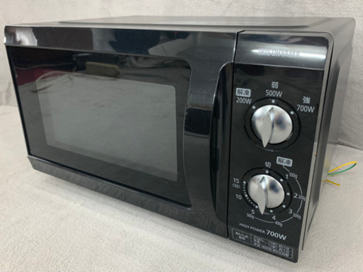 電子レンジ アイリスオーヤマ EMO-F518 2019年 黒 フラットテーブル
