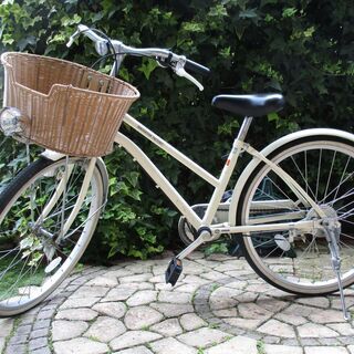 子供自転車　22インチ　アイボリーカラー