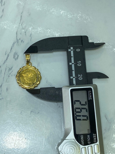 【中古品】k24/K18 エンジェル　1/25オンス　2.5g［31］