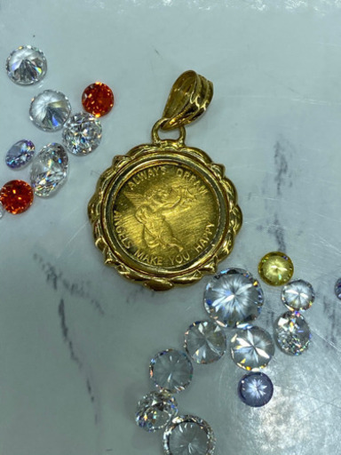 【中古品】k24/K18 エンジェル　1/25オンス　2.5g［31］