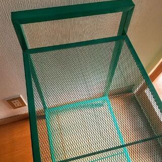 (更新:現在受け渡し予定者決定しました。多くのお問い合わせありがとうございます)【☆美品☆】イケアの収納棚　LERBERG レールベリ　シェルフユニット  スチール棚 の画像
