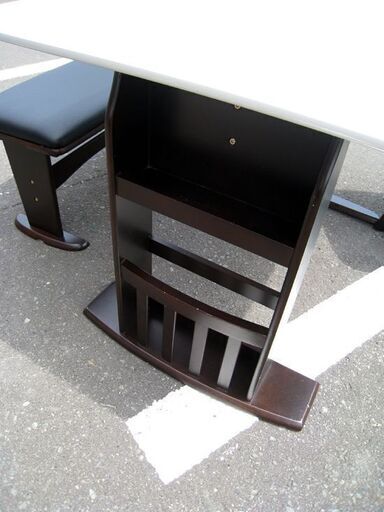 ☆ ダイニングセット 4人掛け バタフライ 伸縮式ダイニングテーブル 幅90～120cm 白×茶色/ホワイト×ブラウン 回転チェア×2