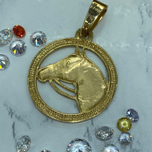 【中古品】K18 ホーストップ　3.7g