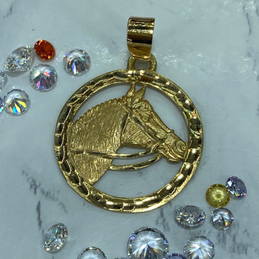 【中古品】K18 ホーストップ　3.7g