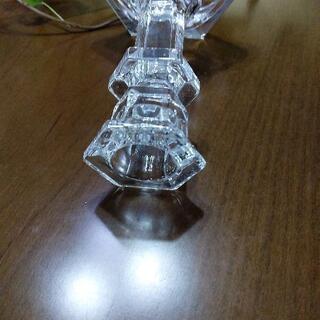ガラス製　キャンドルスタンドの画像