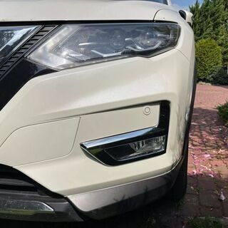 新品　日産エクストレイル　X-TRAIL　T32後期　フロントフォグランプ　メッキパネル　カバー　トリム　ガーニッシュ　NISSAN　ニッサンの画像