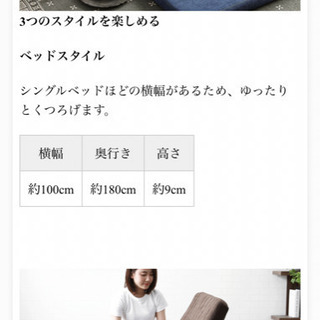 2人がけソファーベッド 2台の画像