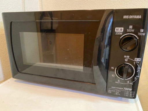 アイリスオーヤマ 電子レンジ 17L ターンテーブル 単機能 出力3段階 【東日本/50Hz】 ブラック PMB-T176-5