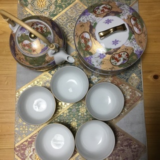 美濃焼　翔山　二段重&茶器セットの画像