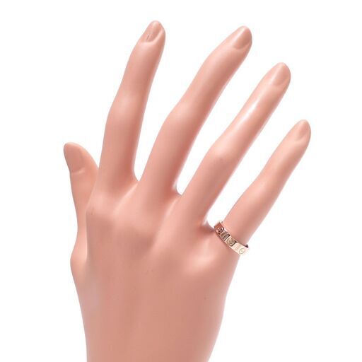 E448 CARTIER カルティエ K18 PG ミニラブリング 3.3g