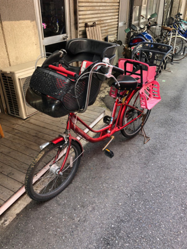 子供乗せ　自転車　3人乗り　三段変速　ママ-FREE