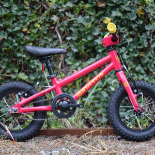  決まりました。2歳から自転車デビュー　ヨツバサイクル　本格派子供用自転車　MTB 12インチ　シングルスピード　Vブレーキ　補助輪付き