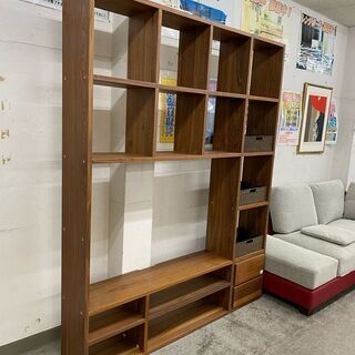 収納の達人に！【愛品館 江戸川店】ニトリ　壁面収納オープンシェルフ　壁面ボード　ID:157-007755-007　配送可＆代引き配送可 の画像