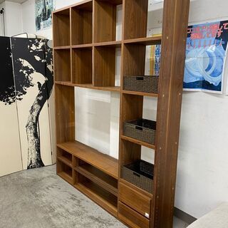 収納の達人に！【愛品館 江戸川店】ニトリ　壁面収納オープンシェルフ　壁面ボード　ID:157-007755-007　配送可＆代引き配送可 の画像
