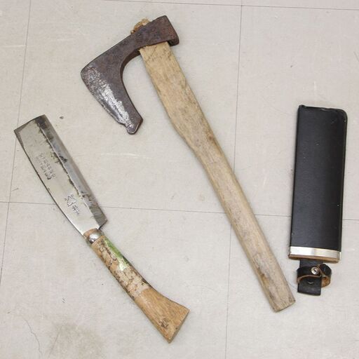 若者の大愛商品 斧 鉈 土佐特製 180mm ケース付 セット斧 鉈 薪割り 枝打 手打 その他