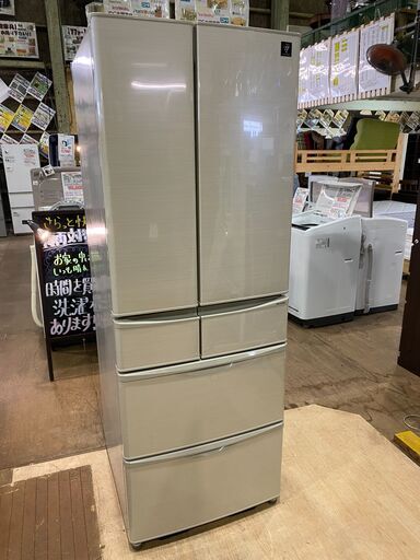 【愛品館市原店】SHARP 2019.年製 455L 6ドア冷蔵庫 SJ-F461E-N 【管理IR013313-104】
