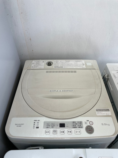 送料・設置込み　5.5kg SHARP 2018年