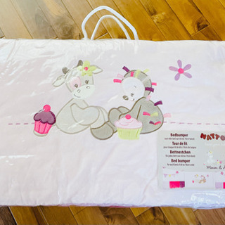 nattou ナチュー ベッドガード ピンクの画像