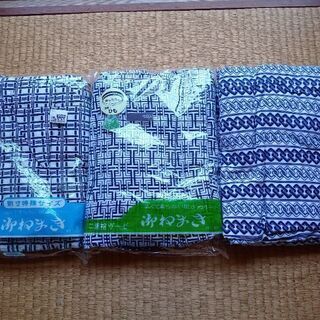 男性用ガーゼ寝巻き3着セット(糊落とし済)