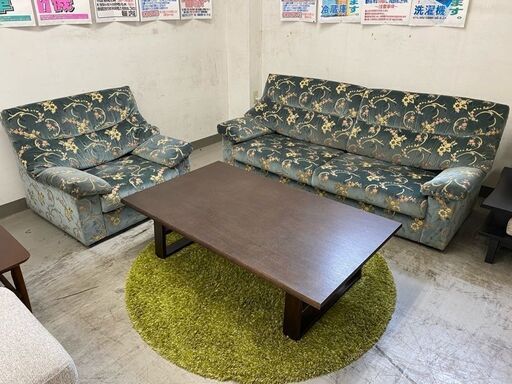 【愛品館 江戸川店】1P 3Pリビングソファセット ID:156-008894-007