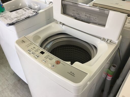アクア6.0K洗濯機　2019年製！分解クリーニング済み！！