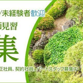 東京勤務 庭師（造園工・植木職人） 未経験者 契約社員/パートタイマー