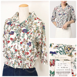 【定価 5,390 円】☆新品☆レイカズン 難有 花柄開襟シャー...