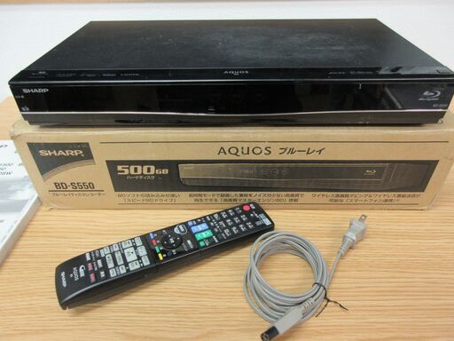 SHARP ブルーレイディスクレコーダー BD-S550