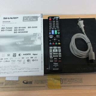 SHARP ブルーレイディスクレコーダー BD-S550の画像