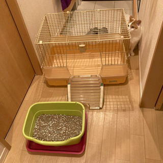 猫用ゲージ　トイレセット