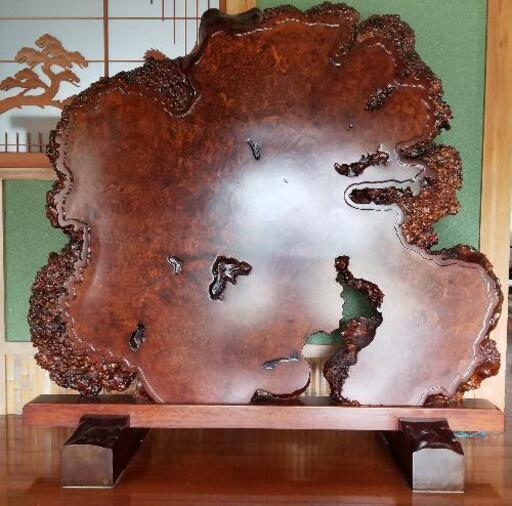 衝立 コブ 1枚板