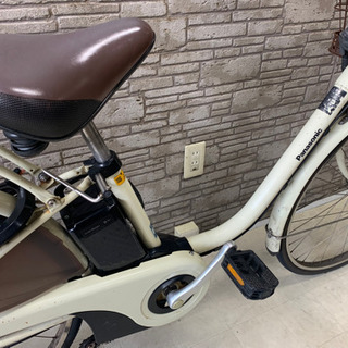 新春SALE 東京23区配達無料　新基準 Panasonic パナソニック ビビスタイル　8Ah リチウム 電動自転車☆中古☆パナ26の画像