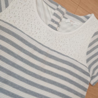 【美品】grove ボーダーワンピース Ｍの画像