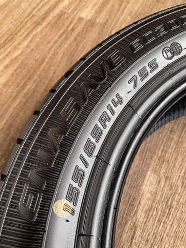 軽自動車等に！4本セット　ダンロップ　ENASAVE EC300＋　2020年35週製造