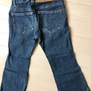 女児　ジーパン　ズボン　ボトムス　ダメージ加工 110センチの画像