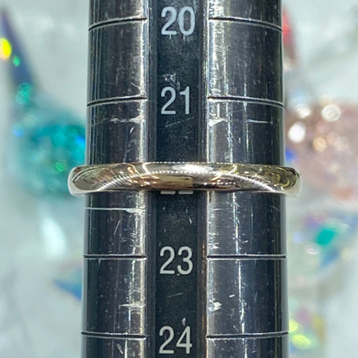 (中古)K18 甲丸リング　22号 3.8g [56]
