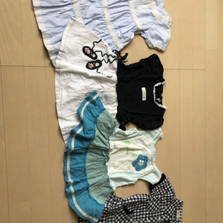 美品☆ ワンピース　女児　刺繍入り　4枚セット　おでかけ　可愛い