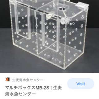 隔離ボックス　水槽内の画像