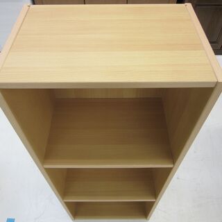 カラーボックス 幅44×奥行29×高さ109.5cm 収納ラック 棚 カラーボックスBOX ライトブラウン 家具 札幌 厚別店の画像