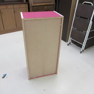 カラーボックス 幅44×奥行29×高さ89cm 収納ラック 棚 カラーボックスBOX パープル 紫 家具 札幌 厚別店の画像