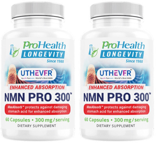 【お得2本】最高品質NMN Prohealth NMN PRO 300 PURE NMN 60カプセル 2本セット【新品】全国配送料無料