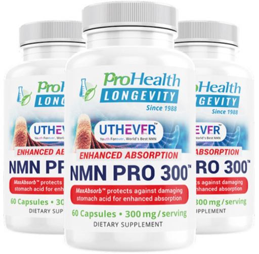 【お得3本】最高品質NMN Prohealth NMN PRO 300 PURE NMN 60カプセル 3本セット【新品】全国配送料無料