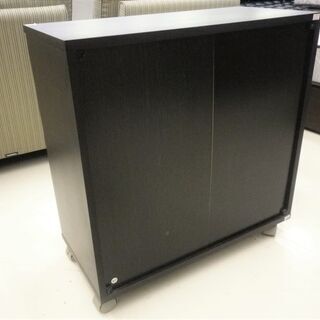キャスター付き 収納棚 幅60×奥28×高62㎝ カラーボックス 多目的収納ラック ブラック 黒色 本棚 収納 家具 札幌 厚別店の画像